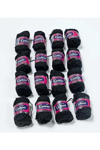 Kashmir 16-piece black cashmere yarn set