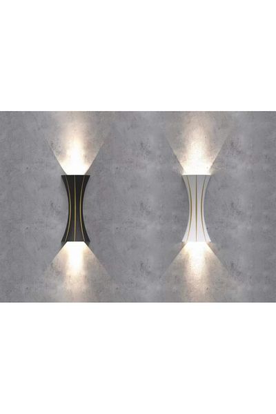 Jiju Outdoor White LED Wall Lamp 10 W Warm Light
