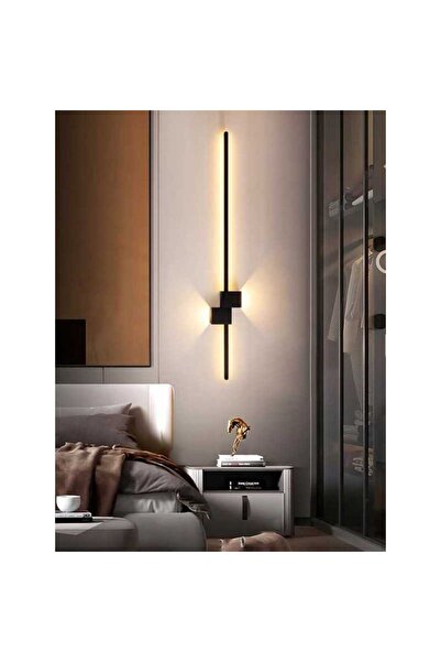 LightPlanet Aplica LED 100cm Bara design Minimalist Negru Moderna 38 W, 3 Tipuri De Lumina