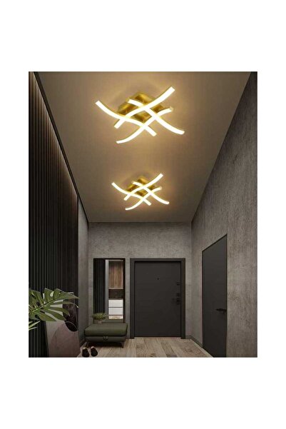 LightPlanet Lustra LED Auriu D35cm 28 W cu 3 functii lumina calda/rece/neutra