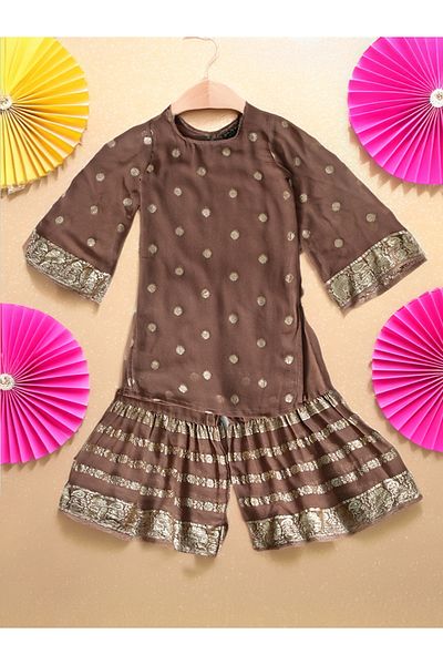 Bella Moda By Styli Printed Long Sleeve Ethnic Top and Pants Set