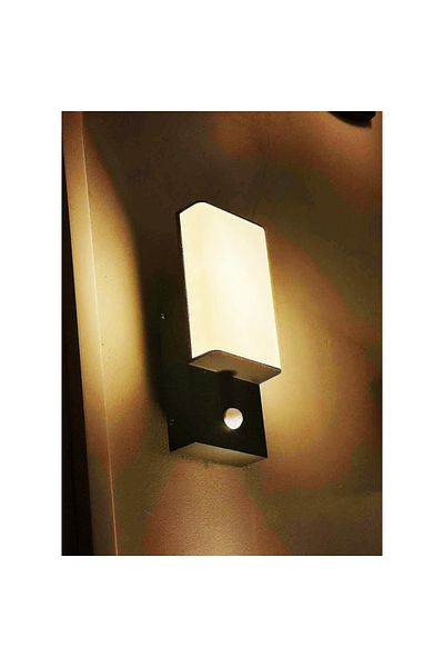 Jiju 18 W LED Wall Light With Motion Sensor Outdoor Warm Light