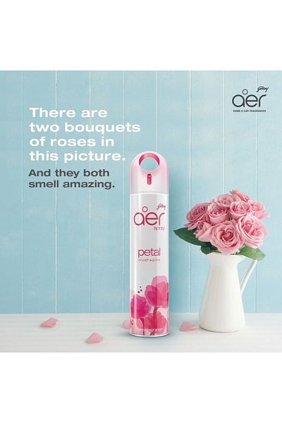Godrej aer Air Freshener Spray Petal Crush Pink 300 ml - (Pack of 2)