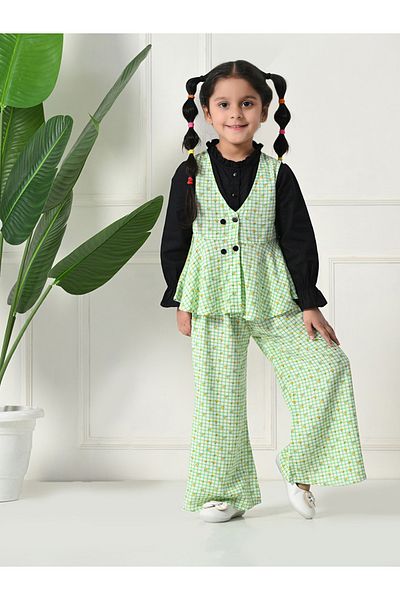 Bella Moda By Styli Striped Buttoned Long Sleeve Top and Pants Set