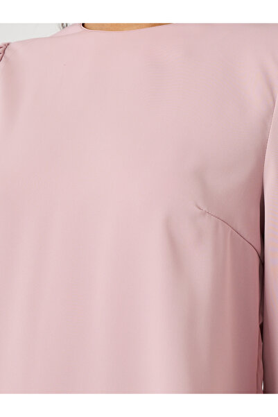 Styli Plain Volume Sleeves Top and Pleated Skirt Co-Ords