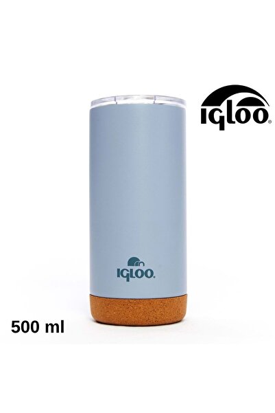 IGLOO Cork Mug 500ml Thermos Mug Cup Flask Blue
