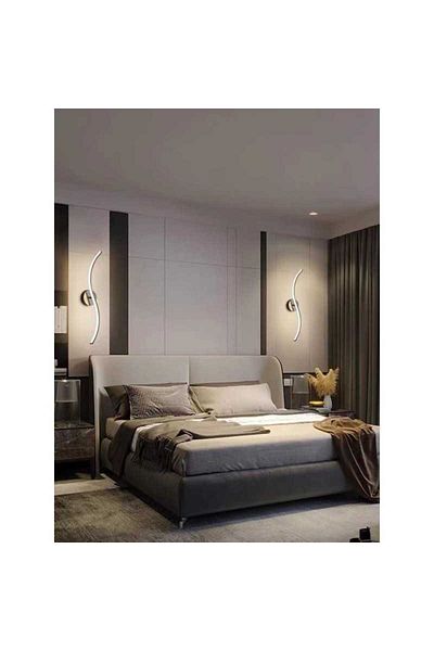 Jiju LED Wall Lamp 3931 Black 50cm 3 Functions Cold/warm/neutral Light