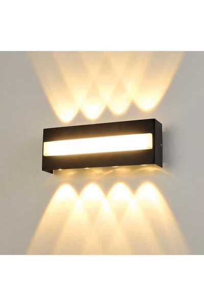 Jiju Επιτοίχιο φωτιστικό LED Μαύρο IP65 Μοντέρνο 16 W Θερμό φως