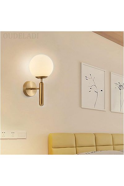 Jiju Glass Globe Wall Sconce E27