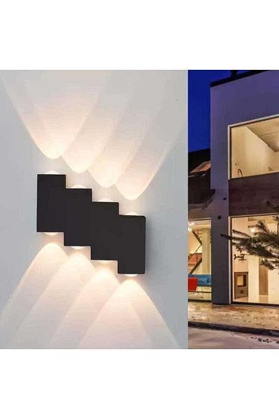 Jiju LED wall light IP65 Outdoor 8 W Warm light