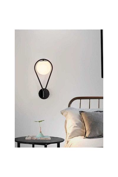 Jiju Black Drop Wall Lamp E27