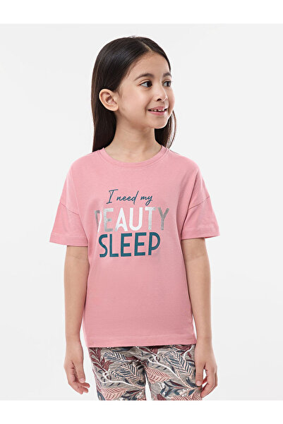 Victor and Jane By Styli Graphic Print Short Sleeve Top and Leggings Set