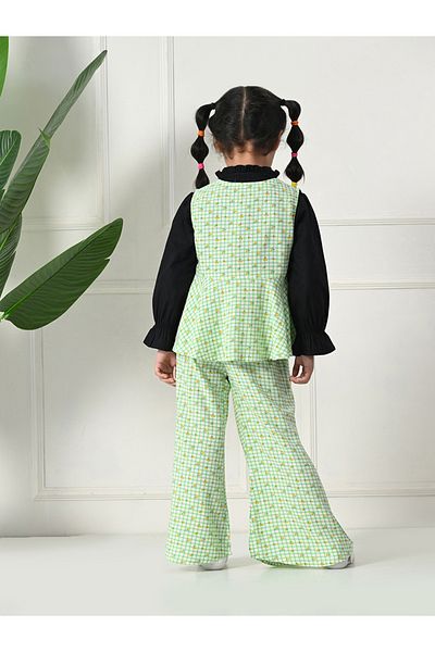 Bella Moda By Styli Striped Buttoned Long Sleeve Top and Pants Set