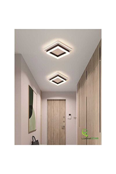 LightPlanet Plafoniera Negru 41 W Patrat LED Lumina Calda Neutra Rece