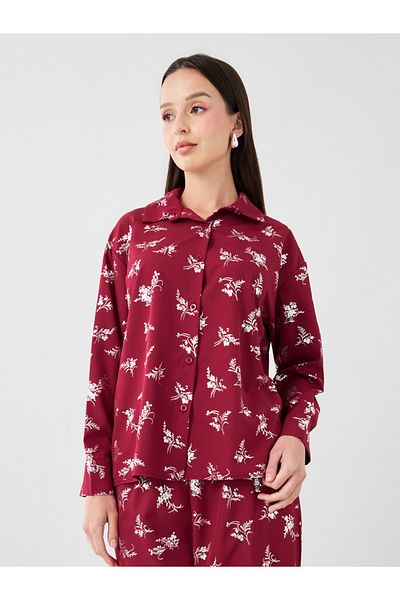 Styli Floral Printed Long Sleeve Shirt and Pants Co-Ords