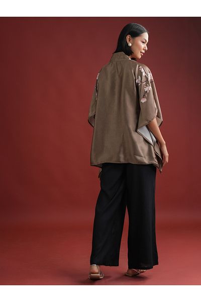 Sanskrutihomes By Styli Floral Printed V Neck Kaftan Top and Pants Co-Ords