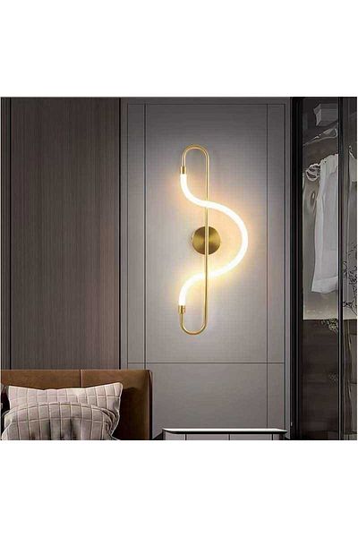 Jiju LED Wall Lamp 56cm Golden 16 W 3 Functions