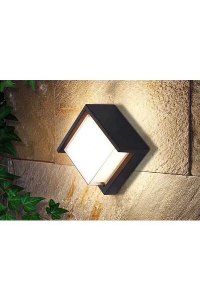 Jiju Modern Square LED Wall Lamp Outdoor 12 W Warm Light