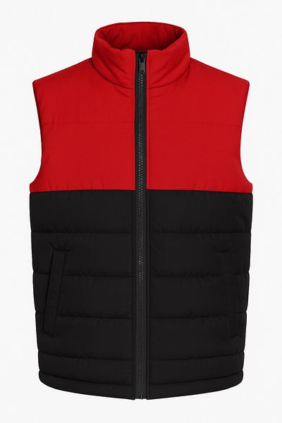 OEM Vesta reversibila matlasata rosu negru-rosu 2XL-Unisex
