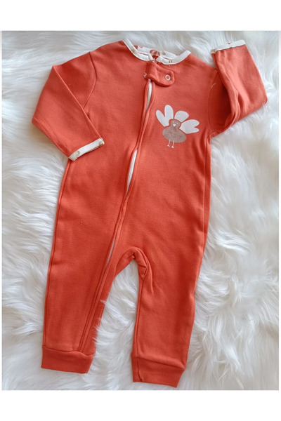 Bamoola Cute Birds Printed 100% Cotton 3-Piece Jumpsuit Set Unisex