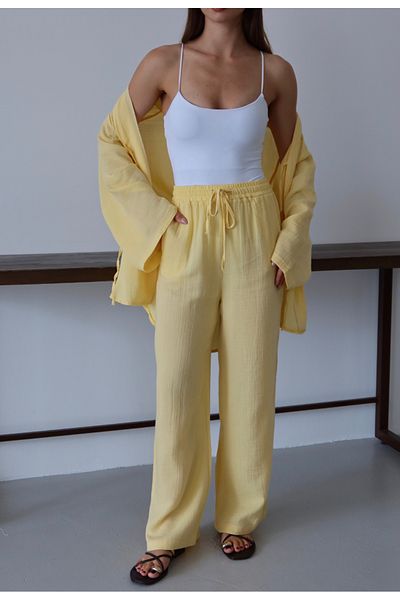 Melzgiyim Yellow Trousers