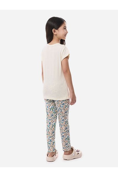 Victor and Jane By Styli Graphic Print Short Sleeve T-Shirt and Leggings Set
