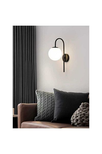 Jiju Black Wall Lamp E27*1 maximum 25w/bulb
