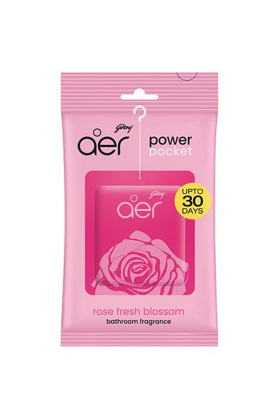 Godrej Aer Power Pocket Bathroom Fragrance, Fresh Blossom, 10g