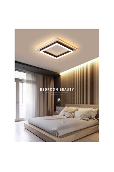 LightPlanet Plafoniera Negru 41 W Patrat LED Lumina Calda Neutra Rece