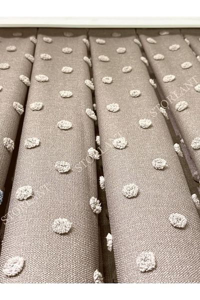 Storlant Puffy Pompom Patterned Linen Background Curtain L Preferred - Product Tight Pleat L Accessory Gift L Single Wing
