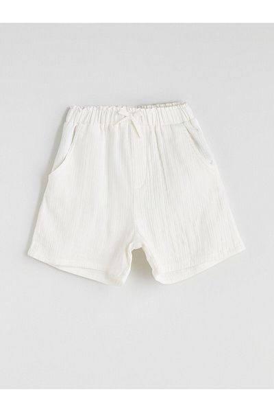 LC Waikiki Muslin Girl's Shorts with Elastic Waist