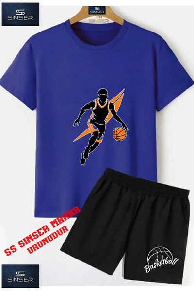 SS SİNSER Παιδικό UNISEX T-shirt "BASKETBALLER TOP TURNCU BLACK" με ιδιαίτερη...