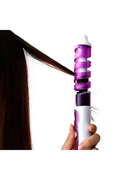 FOXMAG24 ceramic curling iron, for curls, ergonomic design, purple