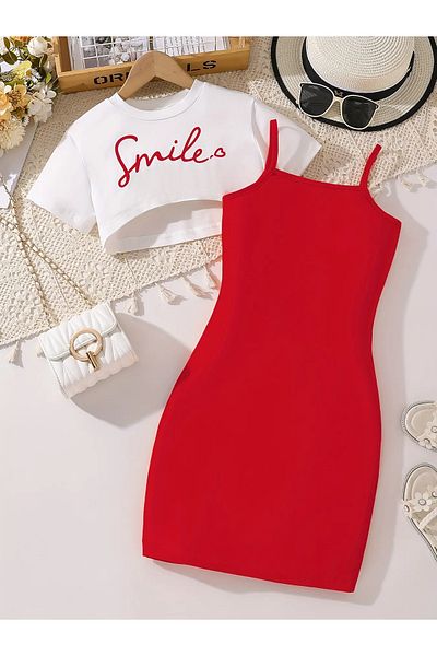 MTL Happy Baby Girl Crop Dress Combination 3-16 Years