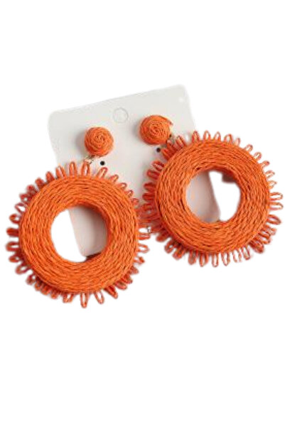 Waves And Pebbles Orange Dream Earrings