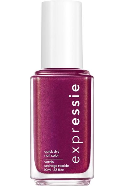 ESSİE طلاء أظافر سريع الجفاف من إكسبريسي، وردي أرجواني - ميك دروب إت لو