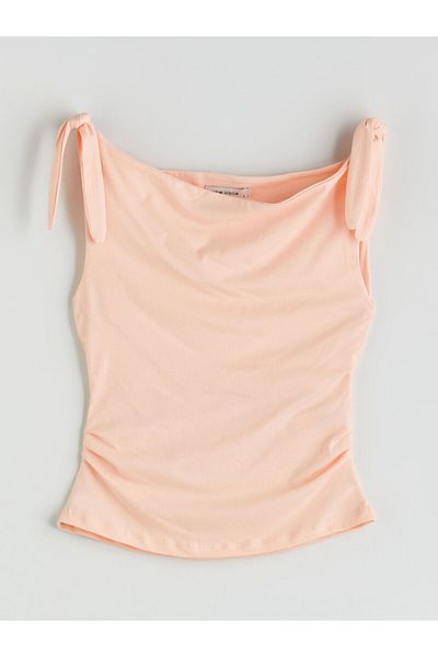 LC Waikiki Flowing Neckline Gathered Blouse