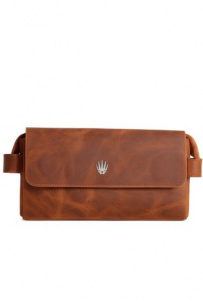 WATCHOFROYAL Crash Crazy Taba Genuine Leather Hand Bag