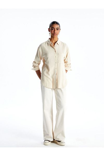 LC Waikiki Linen blend women's shirt