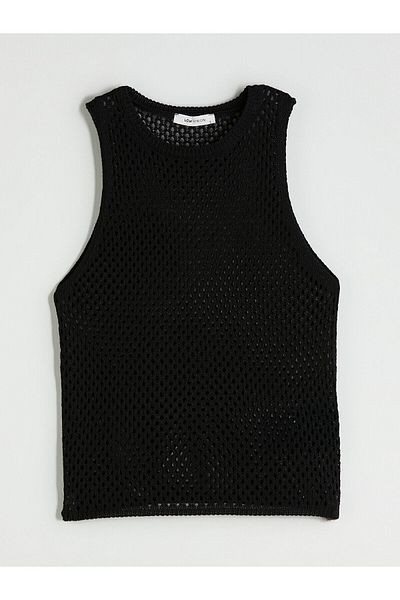 LC Waikiki Crew Neck Openwork Women's Knitwear Singlet