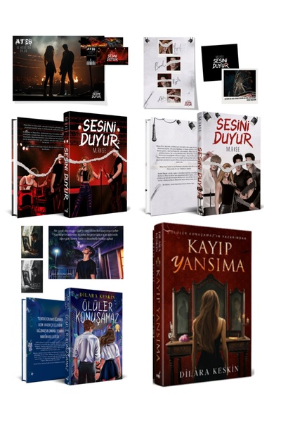 İndigo Kitap Sesini Duyur 1, Sesini Duyur 2, Kayıp Yansıma, Ölüler Konuşamaz Dilara Keskin M. Rise 4 Kitap Ciltli