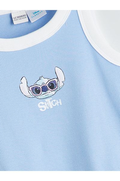 LC Waikiki Crew Neck Printed Girl's Undershirt