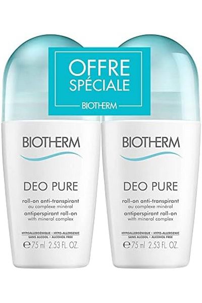 Biotherm Deo Pure Antiperspirant Roll-On 2 x 75ml
