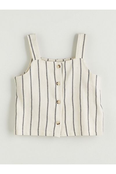 LC Waikiki Linen Blend Girl's Blouse and Shorts