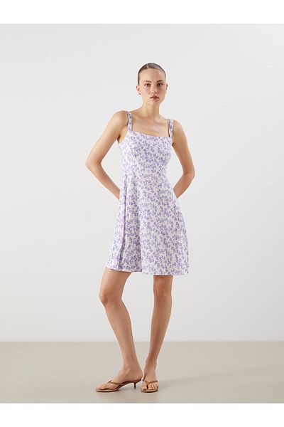 LC Waikiki Mini rochie cu talie florală