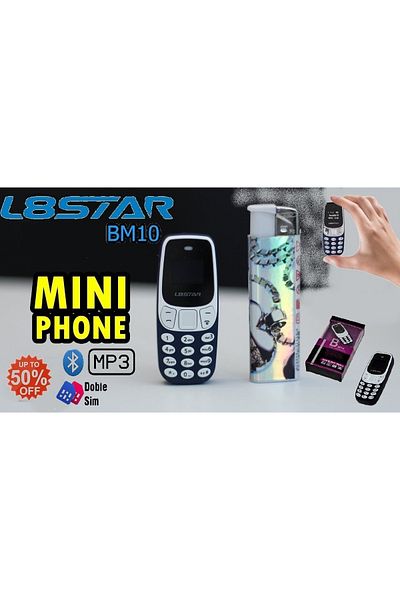 FOXMAG24 Mini Phone Fm Radio Bluetooth Model Nokia Dual Sim BM10 Blue