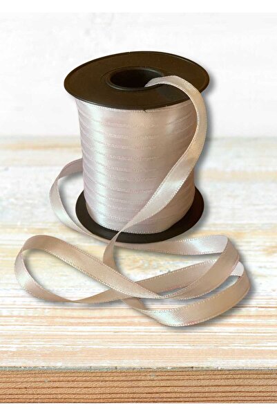 EL İŞİ DİY CRAFT Saten Kumaş Beyaz Kurdele 1 cm x 100 M El İşi Hediye Paketle...