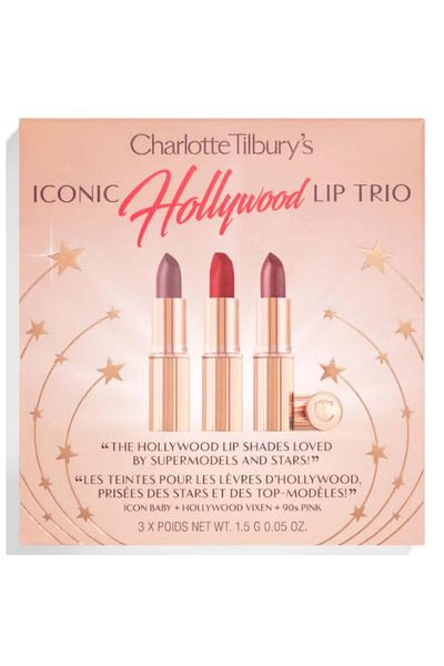 charlotte tilbury Iconic Mini Lip Trio Kit - Pillow Talk, Walk of No Shame, Supermodel