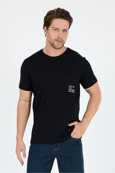 Rodi 100% Cotton Crew Neck Printed Relaxed Fit, Breathable Fabric Men's T-Shirt Basic T-Shirt 0068