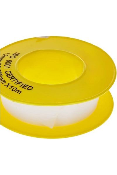 fitto Teflon Thread Tape for Plumbers and Pipe Installers, 12mm x 10m